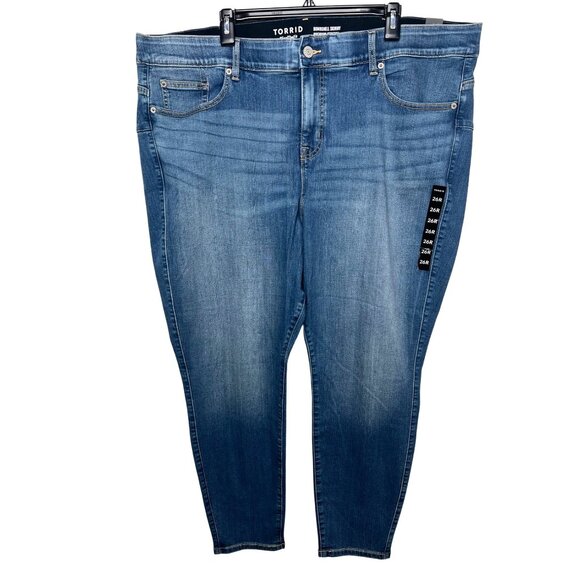 Torrid Bombshell Skinny Premium Stretch Jeans 26R Medium Wash 5-Pocket Style - Picture 3 of 16